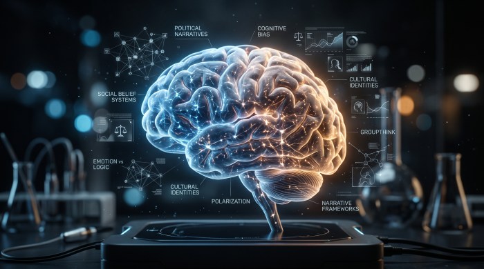O cérebro polarizado: Como pequenas diferenças políticas moldam nossa realidade neural.